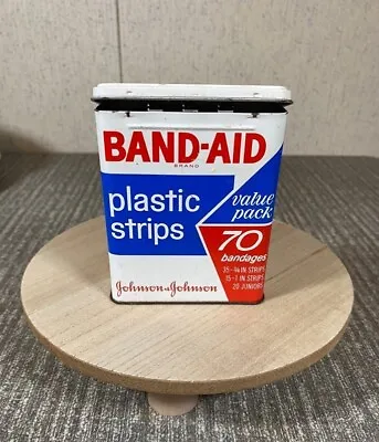 Vintage Empty Band-Aid Metal Tin Box Johnson & Johnson USA • $9.99