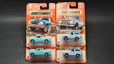 Matchbox 1968 Chevy C10 & 1970 Ford Bronco Lot Of 4 Mainline +++++++++++++++++++ • $19.99