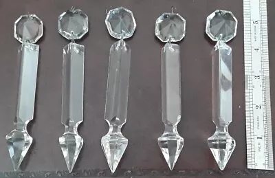 Antique Vintage Crystal Chandelier Spear Pendant Drops  Replacement Spares • £20