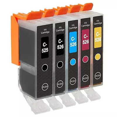 5 Ink Cartridges (5 Set) For Canon PIXMA MG5250 MG5300 MG5320 MG5350 MG6150 • $11.53