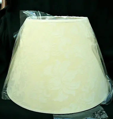 New Fabric Covered Lampshade 35cm Light Gold Damask Lampshade / Lightshade  • £24.99