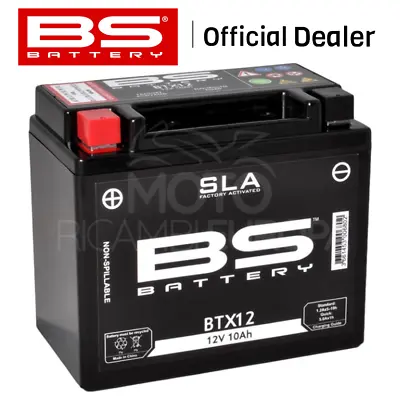 Bs Sla Battery Ytx12-bs = Btx12 Kawasaki Ej800 Bkf-blf (w800 Street) 800 2019/2 • £47.19