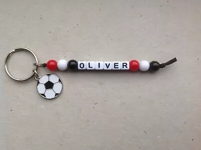 £3.69 • Buy Personalised Name MANCHESTER UNITED MUFC Football Team Colours Keyring Bag Tag