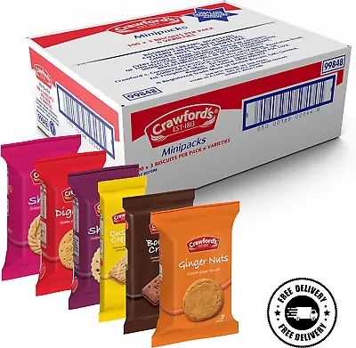 Crawford's Assorted Mini Biscuit Packs Pack Of 100 • £35