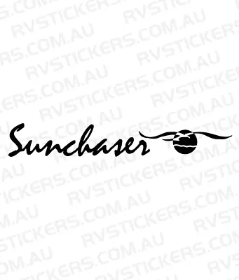 1x WINDSOR SUNCHASER V2 Caravan Decal Sticker Vintage Graphics 600mm • $24