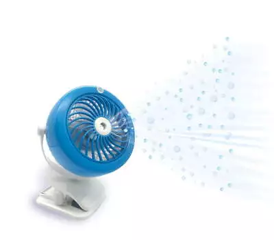 Go Fan Cool Mist Compact Rechargeable Misting Portable Fan With Go Anywhere Clip • $22.99