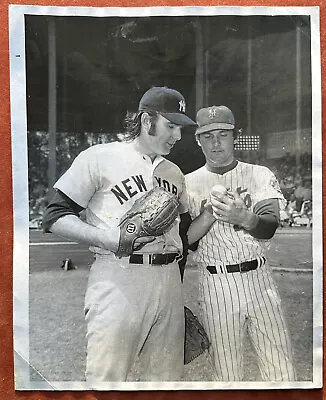 1973 Sparky Lyle Yankees & Tug McGraw Mets Original B&W 8x10 Wire / Press Photo • $49