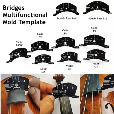 Premium Mold For Violin Bridges And Fingerboards Full Size Fingerboard Template • $43.81