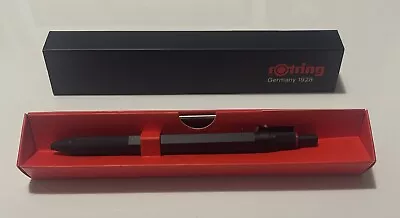 Rotring 600 3 In 1 Trio Matte Black/Blue/Red Pen & .7mm Pencil W/ Box Brand New • $60