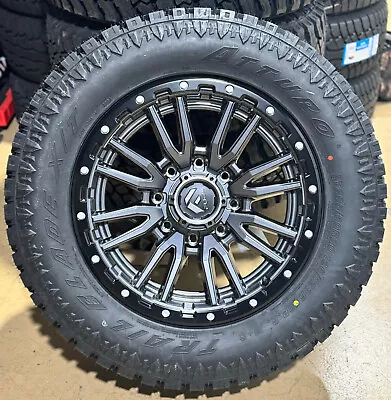 20x9 Fuel D680 Rebel Gray Wheels 2956020 34  AT Tires 8x170 Ford  F250 F350 • $2649