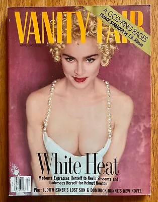 Madonna Vanity Fair Magazine Cover Back Issue April 1990 White Heat Vogue • $7.99