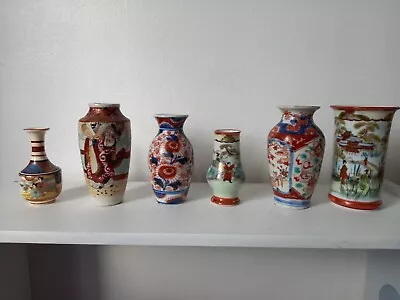 Collection Of Vintage Oriental Porcelain Vases Vintage Japanese Porcelain Vases • £25
