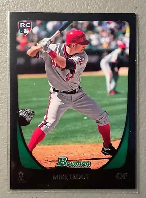 2011 Bowman Draft Mike Trout Rookie RC #101 Angels • $65