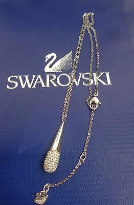 £12 • Buy Genuine Swarovski Swan Hallmarked Pave Set Crystal  Necklace