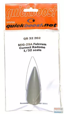 QBT32202 1:32 Quickboost MiG-29A Fulcrum Correct Radome (HBS/TRP Kit) • $18.74