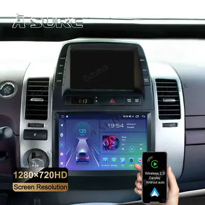 Apple CarPlay 2+32G Android Car Stereo Radio GPS For Toyota Prius MK2 2004-2009 • $144.40