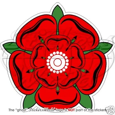 £4.01 • Buy RED ROSE OF LANCASHIRE Fleur ANGLETERRE UK 100mm Vinyle Autocollant 
