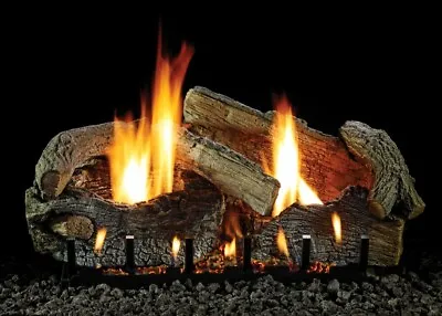Empire White Mountain Stacked Age Oak Log Set 7-pc 24  Refractory Logs Only • $239