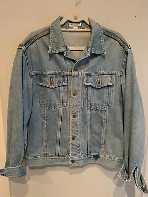 Guess Men’s Denim Jean Jacket Georges Marciano Mcfly Vintage 90s Large RARE • $199.99