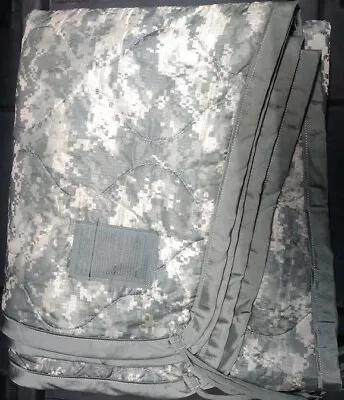 $39.95 • Buy Poncho Liner Woobie Blanket US Military ACU Camouflage Camo Used