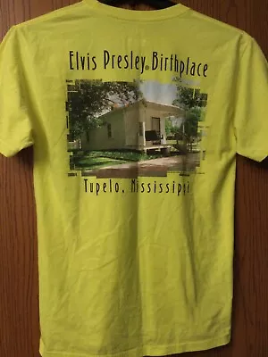 Elvis Presley - Birthplace - Tupelo Mississippi - 2005 - Neon Green - M - Hanes • $40