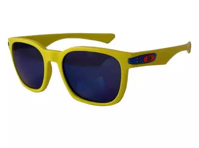 Oakley Garage Rock Fathom Collection Neon Yellow Frame Ice Iridium Lenses New • $115.84