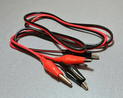 1M Multimeter Test Probes Leads Alligator To Alligator Clips • $7.95