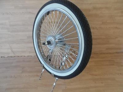 F&R Lowrider 20" Front Or Coaster Wheel – 144 Spoke Fan Style, Chrome, 14G