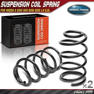 2x Front Left & Right Side Coil Spring For Mazda 3 2010-2013 L4 2.3L BBN534011D • $46.99