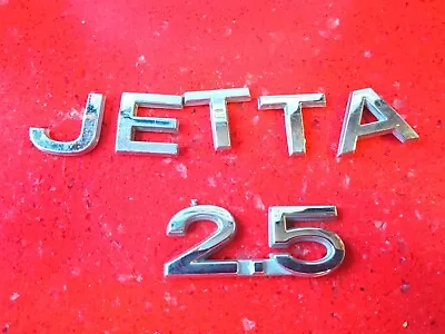 Volkswagen Jetta 2.5 Chrome SEDAN 2006-2010 WAGON Rear Emblem Decal OEM USED  • $11.24