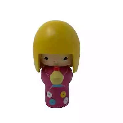 Momiji Message Pixie Doll Holding Cupcake Pink Yellow Japanese • $16