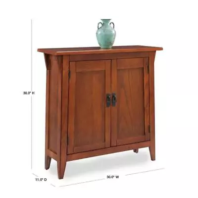 Leick Home End Table 30  H X 11  W Rectangle Russet Brown Mission Hall Stand • $341.10