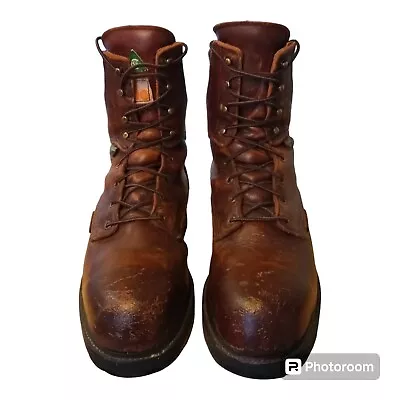 Red Wing 2414 Supersole Mens Leather Boots New Factory Resole Size 10D Steel Toe • $75