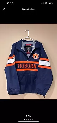 Auburn Tigers 1/4 Zip Pullover Jacket Men’s Size Large Rain Jacket • $17.60