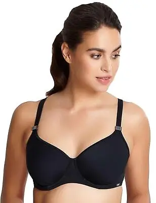 Panache Anya Balcony Bikini Top SW0882 Non-Padded Underwired Bikini Top Black	 • £19.95