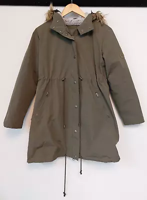 Seraphine Khaki Sub-Zero 3 In 1 Maternity Parka Coat Size 10 E17 P263 • $7.51