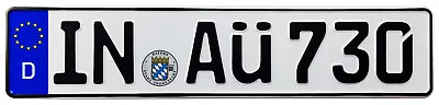 Audi Ingolstadt Front German License Plate AÜ By Z Plates With Unique Number NEW • $34.99