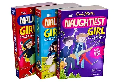 Enid Blyton The Naughtiest Girl Book Set Full Collection 10 In 3 Paperback Book • £11.99