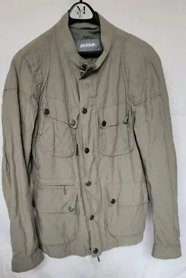 NWOT Brema Men's Casual Jacket  Size 42 R (Eur 52) Slim Fit Cotton/Metal Blend • $75