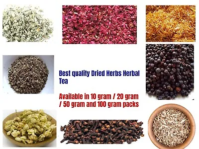 Premium Dried Herbs HERBAL TEA Dry Flowers Organic 10g 20g - 50g  Vacuum Packed • $7