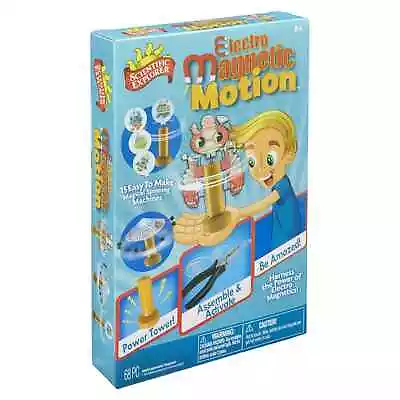 SCIENTIFIC EXPLORER Electro Magnetic Motion 15 Spinning Projects Science Set • $19.99