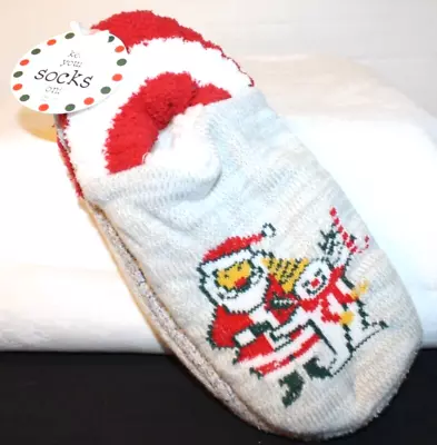 Mr. Mr Bingle Santa Claus Christmas Cozy Footsie Gripper Slipper Lined Socks 1 P • $49.95