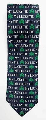  My Lucky Tie  With Green Clovers St Patrick's Day Tie by Parquet • $12