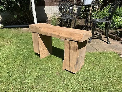 £85 • Buy Handmade Wooden Oak Beam Bench