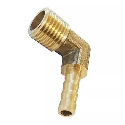£4 • Buy 1/4  BSP 6mm Elbow Male Barb Hose Tail Fittings Fuel Air Gas Water Hose