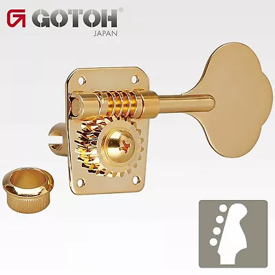 NEW Gotoh GB10 4 In-Line Bass Tuners Keys For Fender Mustang Aerodyne - GOLD • $74.99