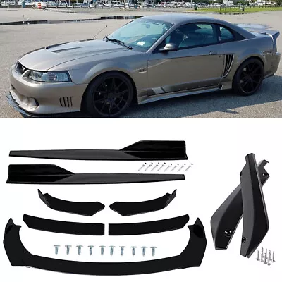 For Ford Mustang Front Bumper Splitter Body Kit Side Skirt Rear Lip • $56.99