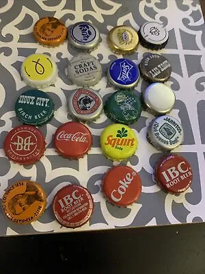 Vintage Soda Bottle Caps 20 Piece  Mixed Lot Metal • $0.99