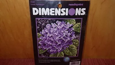 Vintage Dimensions Needlepoint Kit Lovely Hydrangea #7189 NIP • $11.98