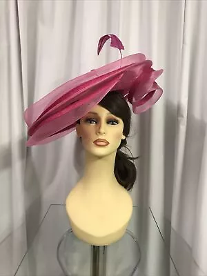 Snoxell & Gwyther Fascinator Wedding Occasion Formal Races In Pink/Magenta • £125